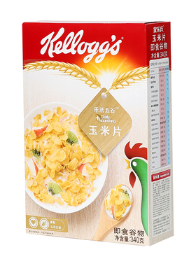 家乐氏原味玉米片 Corn flakes 340g 泰国非油炸谷物早餐营养麦片