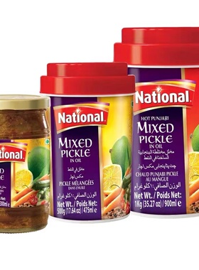 National mixed pickle mango pickle 巴基斯坦泡菜 1kg 320g