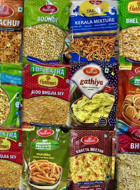 Haldiram namkeen snacks印度小吃 零食 Bhujia samosa moong dal