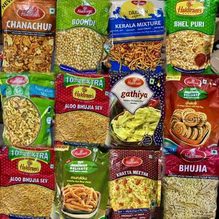 零食 snacks印度小吃 Bhujia samosa dal Haldiram moong namkeen
