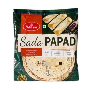 Indian Haldiram Sada Papad 200g  印度进口油炸油煎豆饼