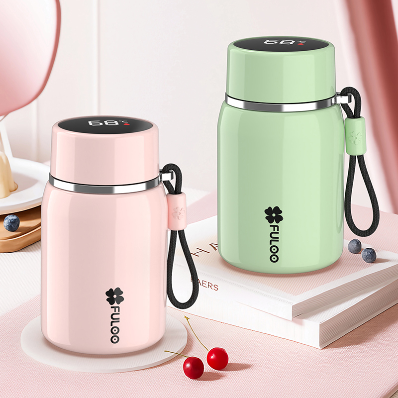 智能保温杯男女生2025新款高颜值学生不锈钢便携小巧泡茶水杯子