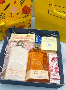欧舒丹身体乳沐浴露护手霜礼盒