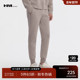 HIM汉崇 2025秋季 珠地棉休闲裤 男百搭抽绳松紧腰针织束脚运动裤