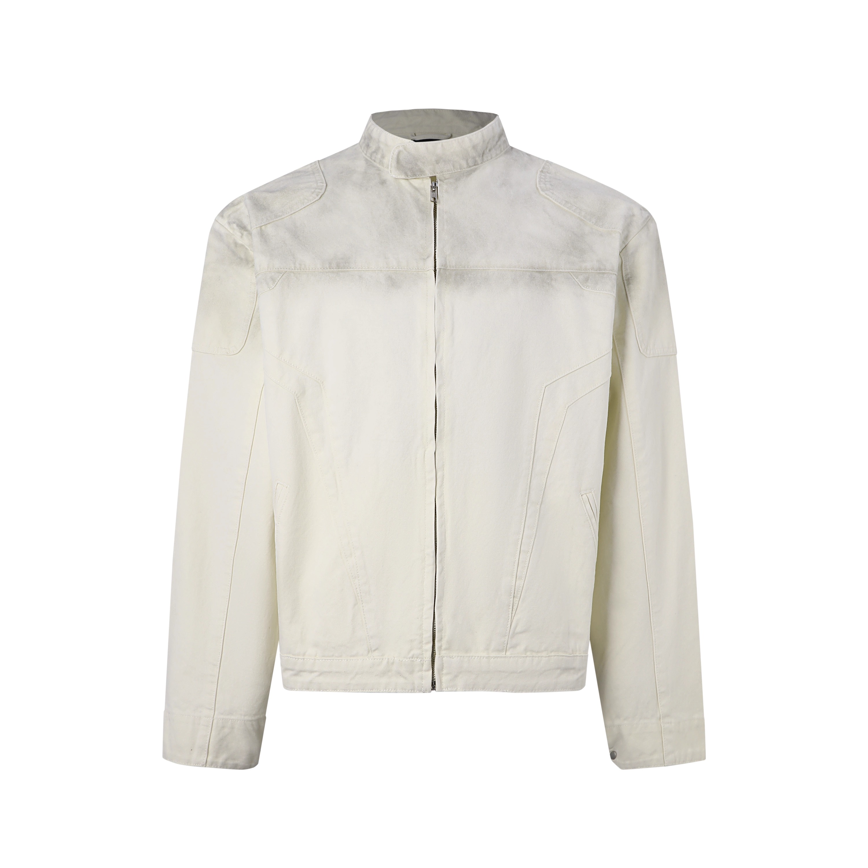 渐变脏染做旧哈灵顿夹克