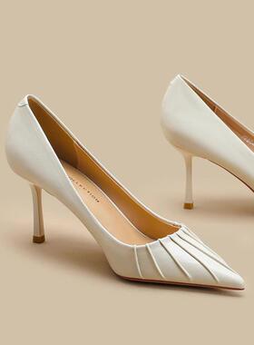 Craes Kally是简单和有吸引力的！工作高跟鞋女性2025新细高跟鞋5