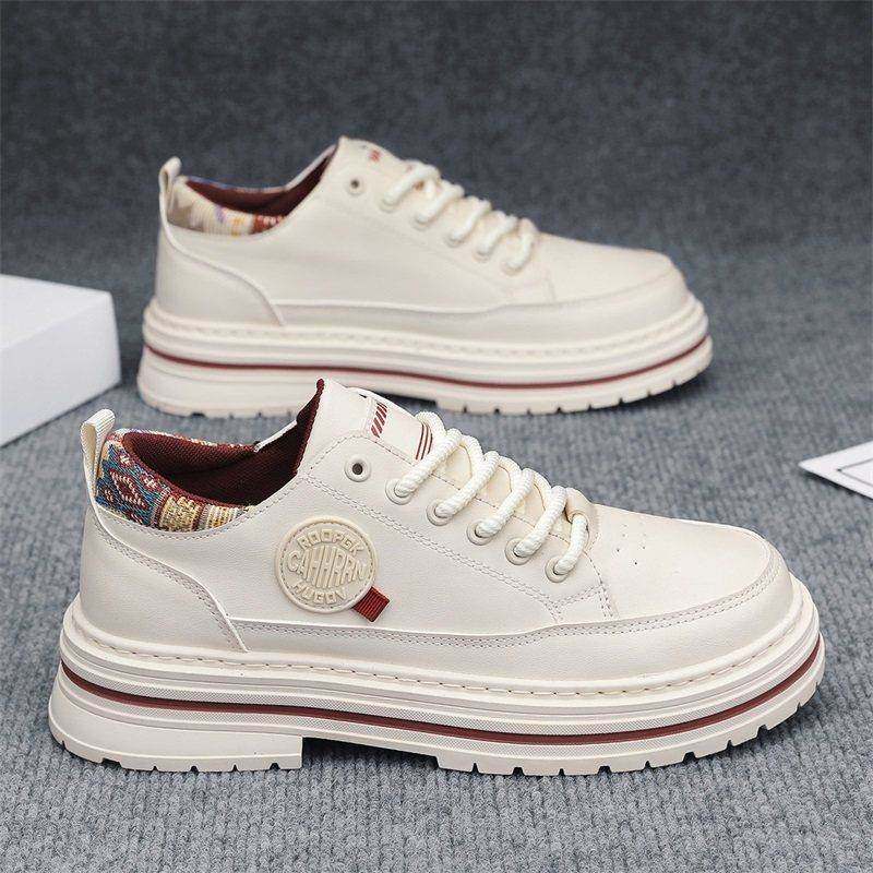 潮牌秋冬季英伦风复古工装板鞋男休闲皮鞋厚底耐磨运动低帮马丁靴,流行男鞋,时尚休闲鞋,淘宝优惠券,粉丝福利购,淘宝优惠卷