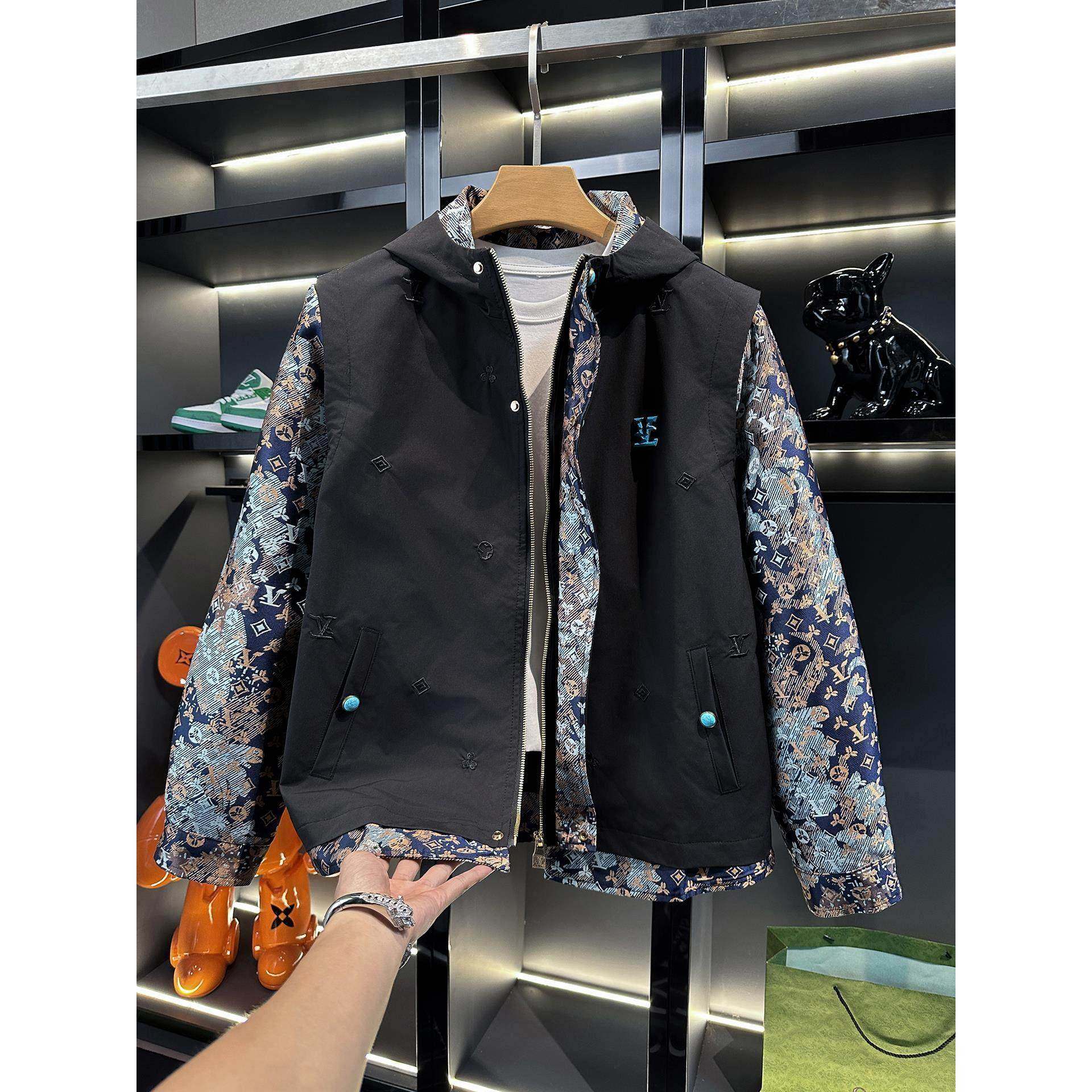 Mostarsea~秋季高级感连帽冲锋衣男棋盘格子夹克潮牌宽松休闲外套,男装,大码上装,淘宝优惠券,粉丝福利购,淘宝优惠卷