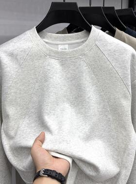 MAROLIO~高端男士卫衣圆领时尚百搭潮流长袖T恤上衣秋冬打底衫男