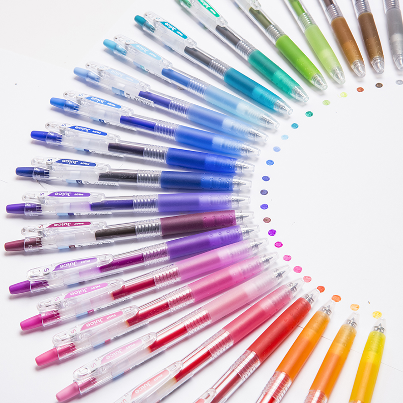 百乐日本juice手账金属色中性笔