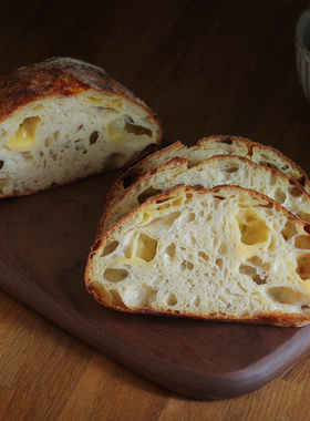 黄波芝士酸面包Sourdough 天然酵种硬欧包法式面包健身三明治欧包