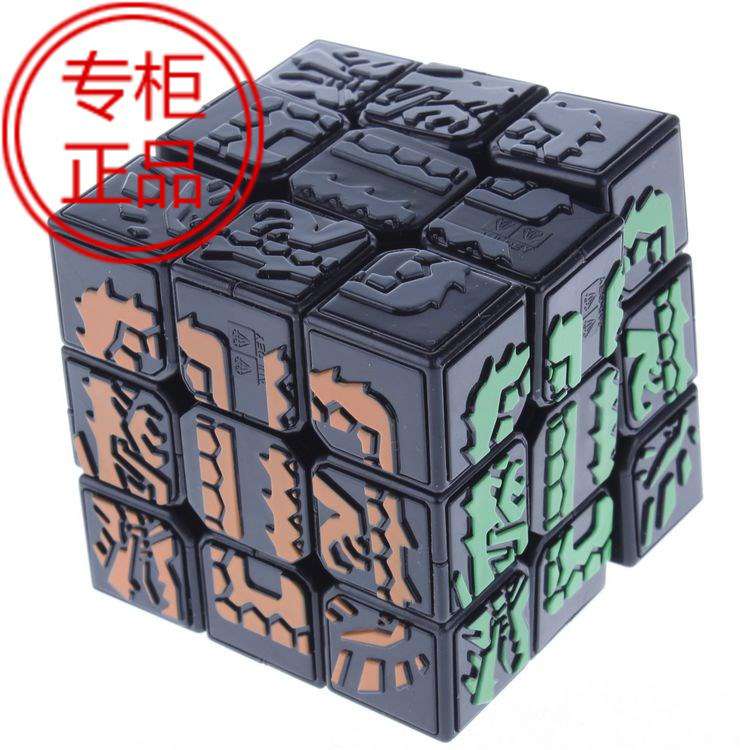 正版奇博少年三階魔方裂地崩龍劍鯊王雷霆神虎分子號玩具