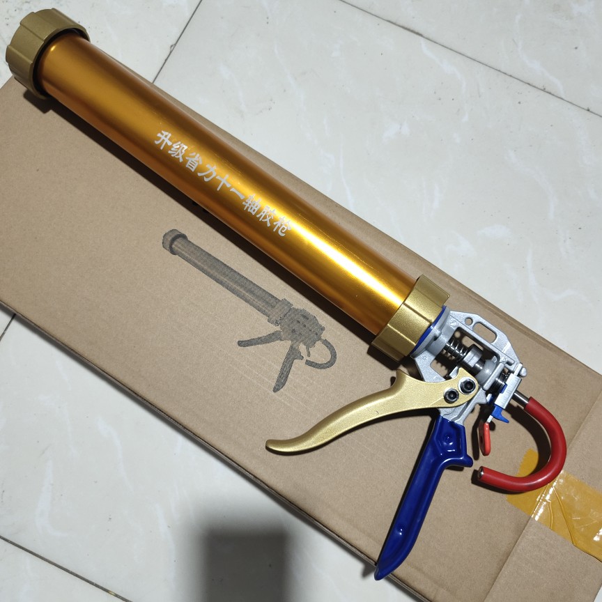 彪哥改装打胶哥十一轴省力软胶枪结构胶枪玻璃胶枪自动断胶防溢胶