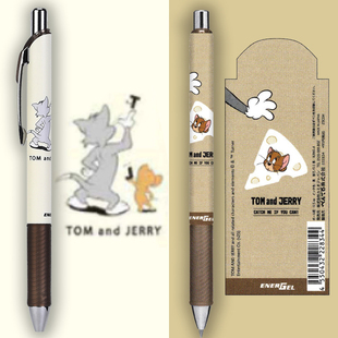 新款日本pentel派通猫和老鼠限定中性笔汤姆杰瑞联名限量版水笔