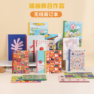kokuyo国誉插画师设计本限定B5笔记本学生记事可爱卡通本子软面抄