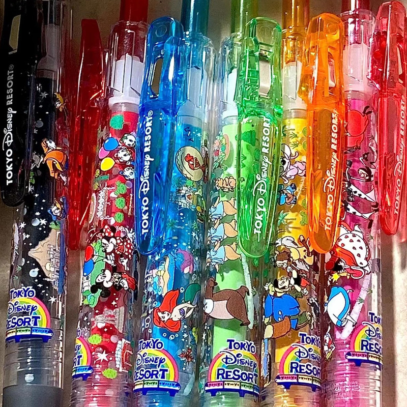 东京迪士尼绝版斑马限定中性笔套装限量版美人鱼 爱丽丝 小矮人