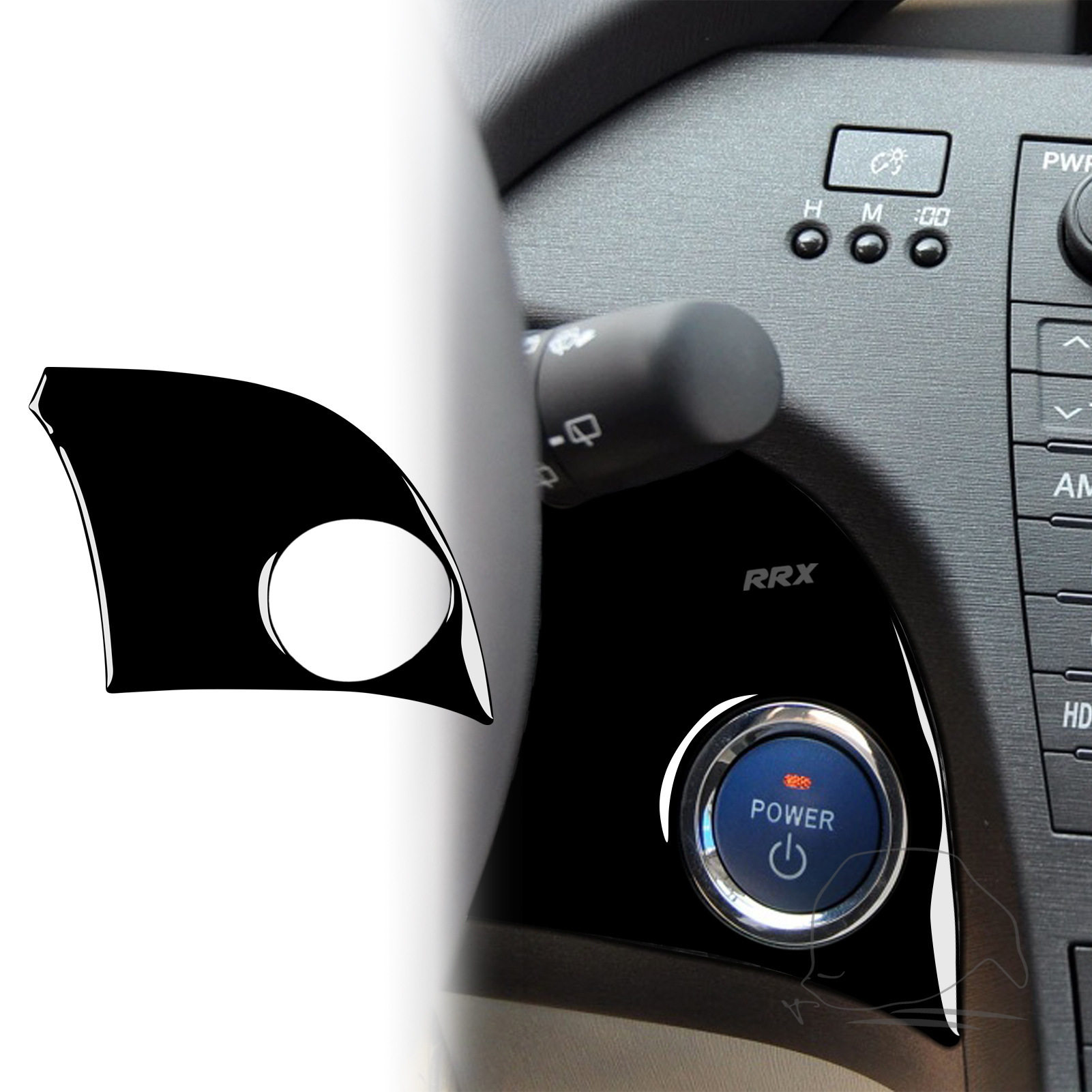 适用于12-15丰田普锐斯一键启动按钮面板钢琴黑 亮黑汽车内饰改装,电动车/配件/交通工具,更多电动车零/配件,淘宝优惠券,粉丝福利购,淘宝优惠卷