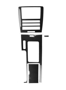 适用Mustang09-13款福特中控仪表导航档位储物盖面板4件碳纤维贴