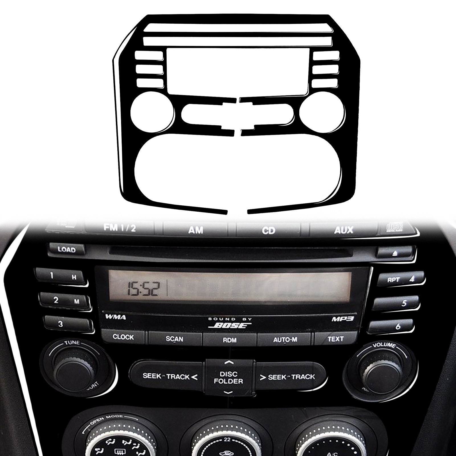 适用于2009-2015马自达MX5 NC中控CD面板钢琴黑汽车内饰改装配件,自行车/骑行装备/零配件,更多零件/配件,淘宝优惠券,粉丝福利购,淘宝优惠卷