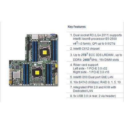 超微X5DPA-TGM+supermicro 超微 X10DRW-I 主板 服务器 主板