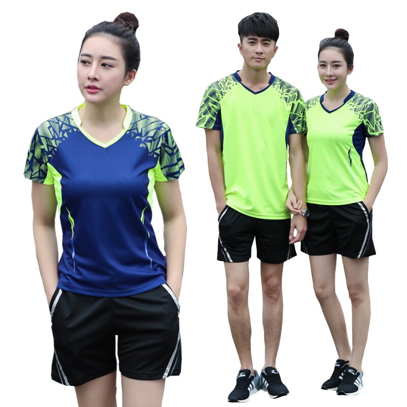 Size Li quiet group buy custom badminton suit mens and womens short-sleeved autumn breathable dry table tennis net