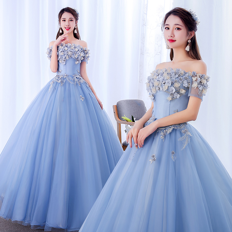 美聲獨唱學生考試大人彩紗禮服