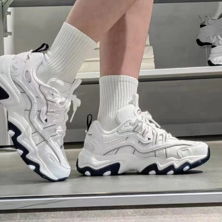 李宁 猫爪lite2 透气防滑 反光 时尚运动耐磨老爹鞋 AGCT358 女款