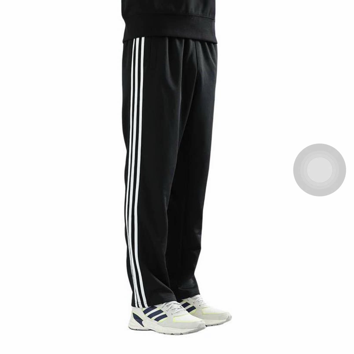 Adidas/阿迪达斯经典三条纹舒适透气针织运动休闲长裤KA8350