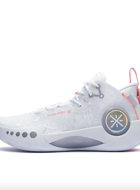 李宁 韦德之道 幻影3 䨻科技 高回弹特惠篮球鞋 白色ABPT065