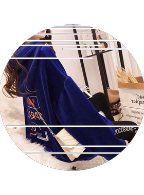 时尚秋韩版中长款连帽双面加绒大码卫衣女加厚冬装金丝绒上衣外套