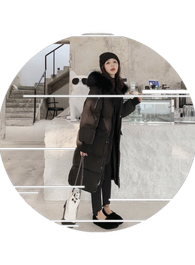 冬季2026新款韩版潮面包服宽松棉衣加厚棉袄羽绒棉服女中长款