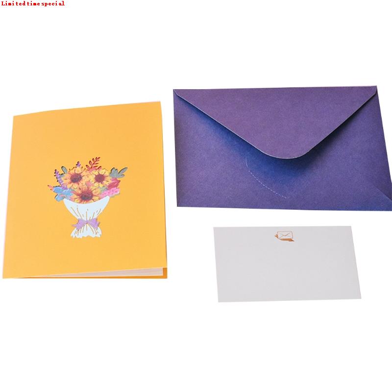 583a thank you card 3d pop-up greeting cards for thanksgivin
