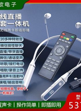 New live streaming karaoke 5.3 Bluetooth earphones with bui