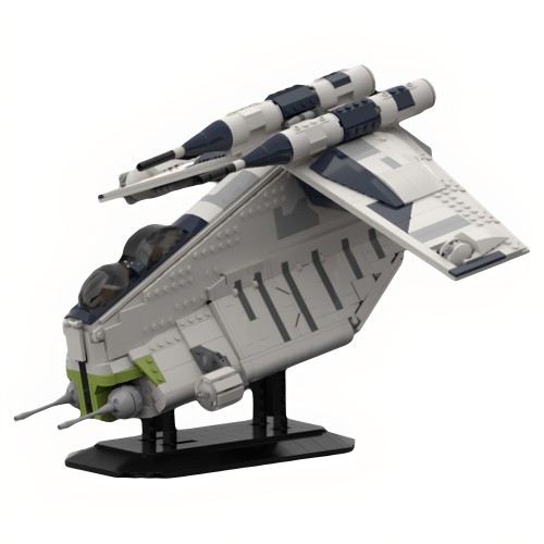 现货小颗粒MOC-219984狼群炮艇低空突击运输舰星战积木玩具礼物