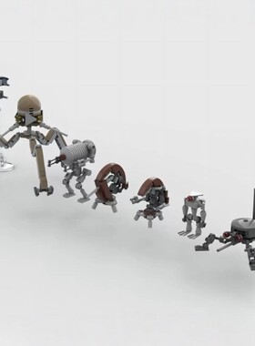 现货小颗粒MOC-102309星球大战独联体机器人军队积木玩具模型摆件