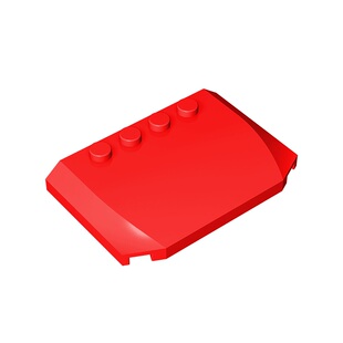 华志积木52031积木4x6x2/3 楔形盖板玩具配件零件拼装拼插