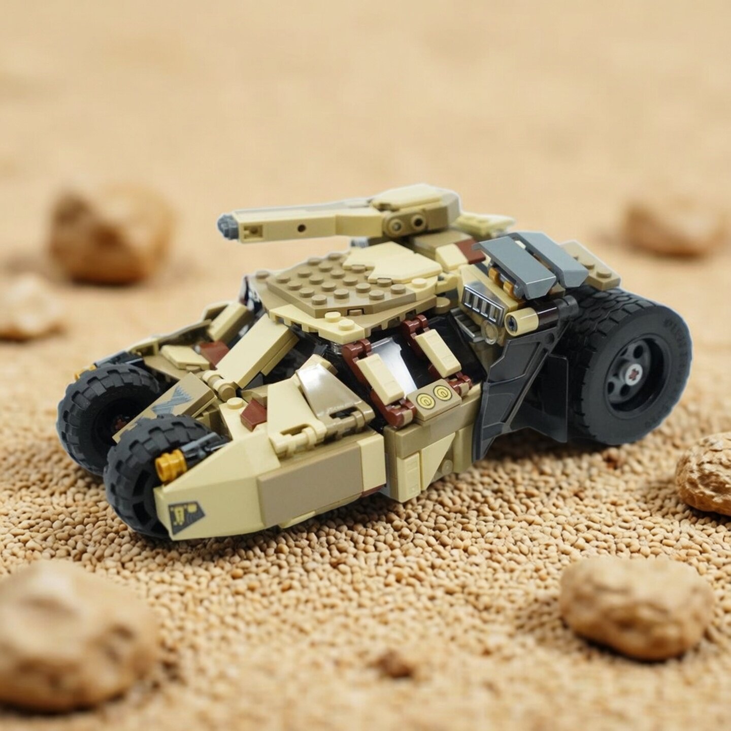 现货小颗粒MOC-92051迷彩蝙蝠侠翻滚蝙蝠战车积木玩具模型摆件