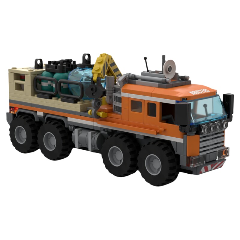现货小颗粒MOC-172321拖车货运卡车积木益智玩具模型礼物摆件