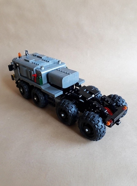 现货小颗粒MOC-101477汽车军事卡车积木MAZ 537玩具模型礼物摆件