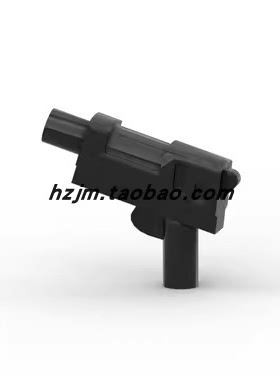 华志积木零配件62885 冲锋枪人仔手持武器黑色激光枪中国国产积木