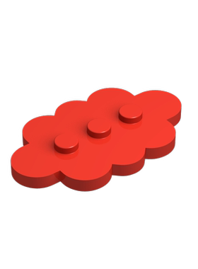 华志积木35470云朵云彩基础板儿童益智拼装拼插玩具补件