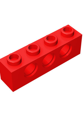 积木3701 1x4 带3孔砖零件配件MOC定制DIY礼品玩具科教