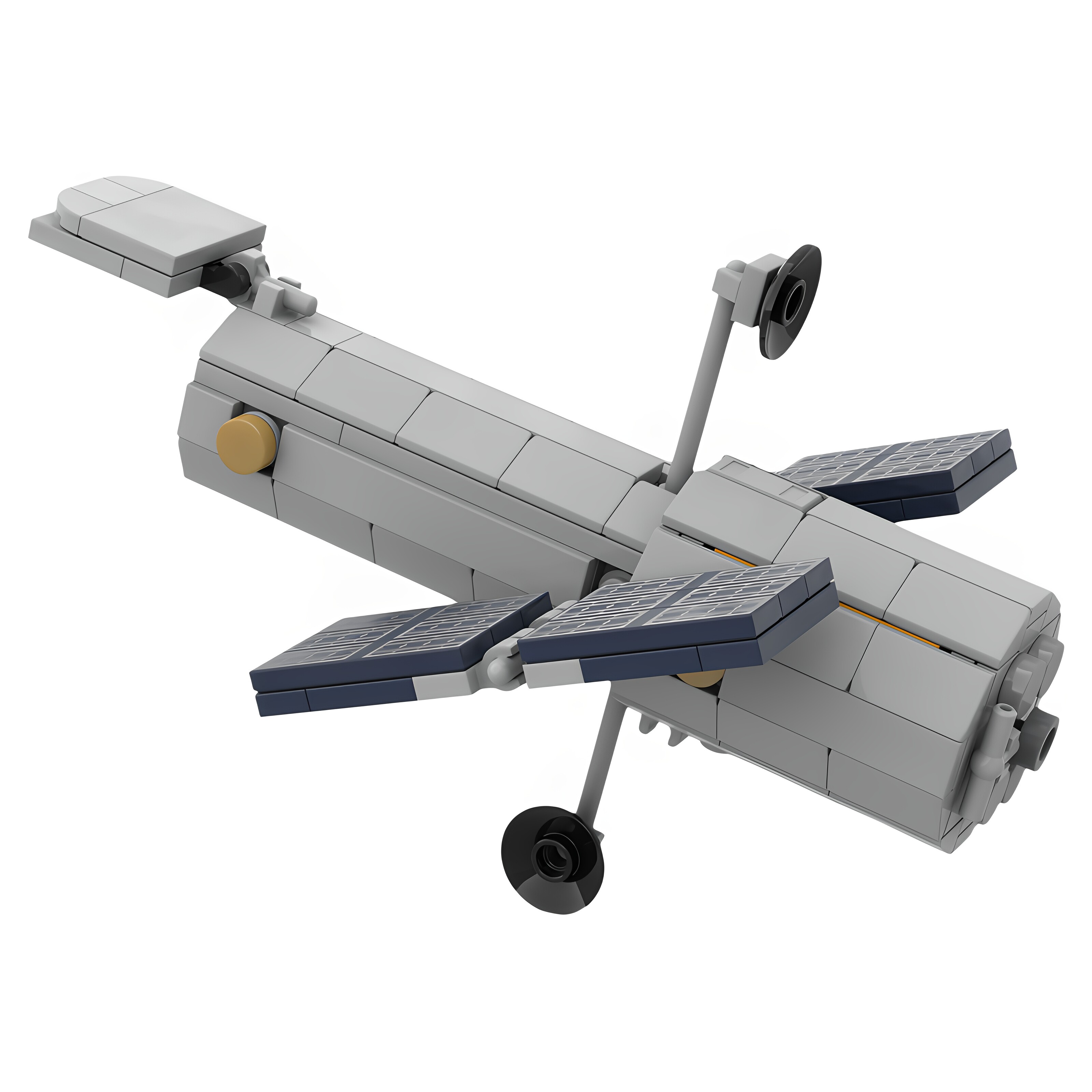 MOC-77241太空望远镜积木零件