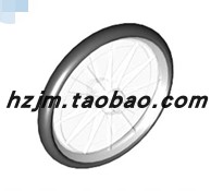 华志积木 92851c01 零件 自行车轮子 透明白色  4622574 6163986