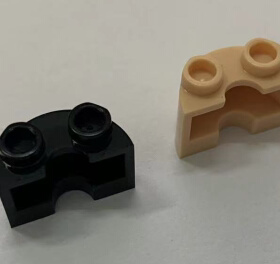 华志积木 68013 2x2 圆弧形墙壁板科教配件零件 益智 MOC