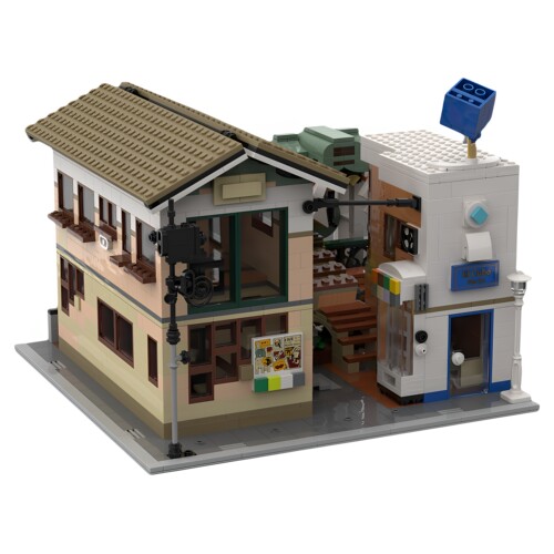 高砖零件MOC-208488旅馆积木