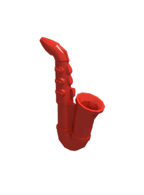 华志积木13808积木乐器萨克斯装饰配件零件拼装拼插益智玩具