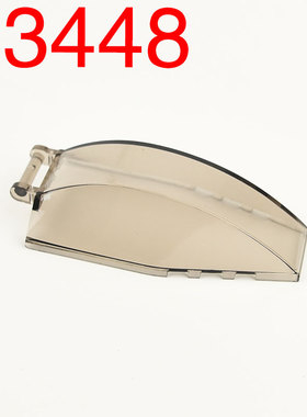 华志积木23448  35383 透明茶 8x4x2弧形挡风玻璃配件零件