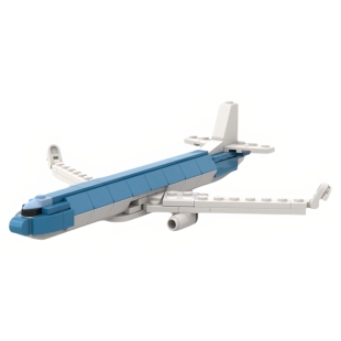 现货小颗粒MOC-258246飞机1:200比例波音737-800荷兰皇家航空积木