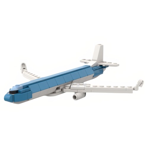 现货小颗粒MOC-258246飞机1:200比例波音737-800荷兰皇家航空积木